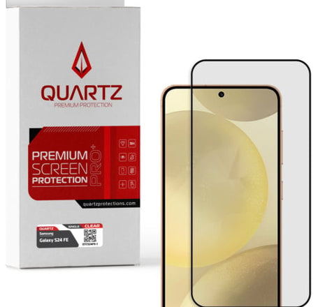 QUARTZ Clear Tempered Glass for Galaxy S24 FE (Single Pack)