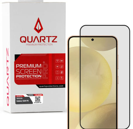 QUARTZ Clear Tempered Glass for Galaxy S24 FE (Pack of 10)