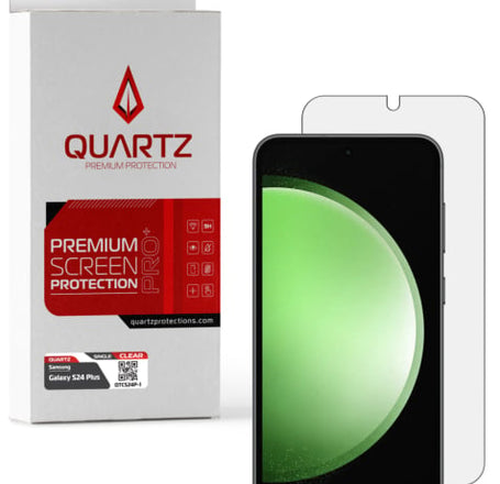 QUARTZ Clear Tempered Glass for Galaxy S24 Plus / S25 Plus (Single Pack)