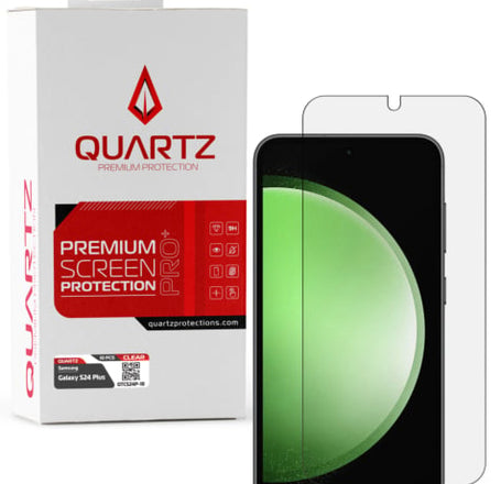 QUARTZ Clear Tempered Glass for Galaxy S24 Plus / S25 Plus (Pack of 10)