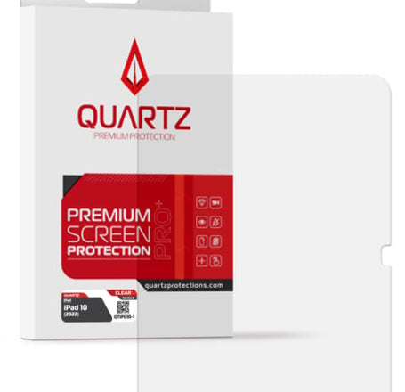 QUARTZ Clear Tempered Glass for iPad 10 (2022) (Single Pack)