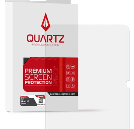 QUARTZ Clear Tempered Glass for iPad 10 (2022) (Pack of 5)