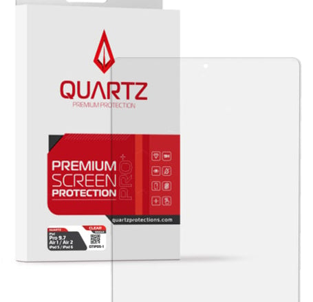 QUARTZ Clear Tempered Glass for iPad Pro 9.7 / Air 1 / Air 2 / iPad 5 / iPad 6 (Single Pack)