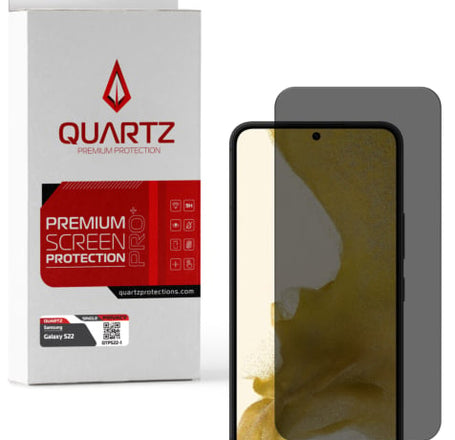 QUARTZ Privacy Tempered Glass for Galaxy S22 (Single Pack)