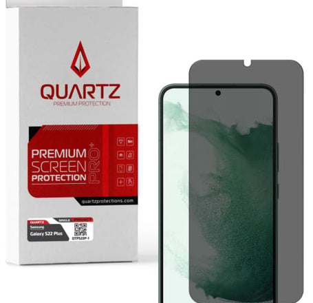 QUARTZ Privacy Tempered Glass for Galaxy S22 Plus (Single Pack)