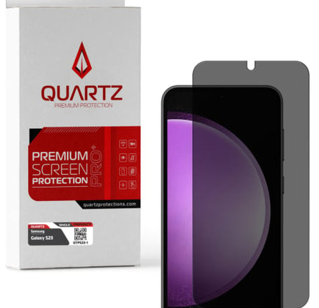 QUARTZ Privacy Tempered Glass for Galaxy S23 (Single Pack)