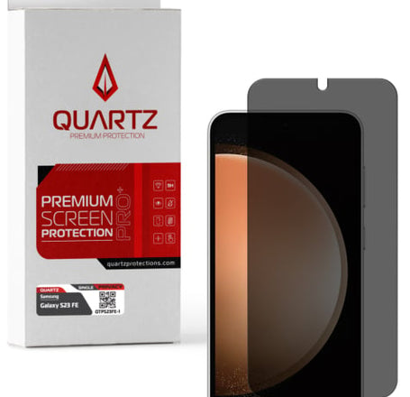 QUARTZ Privacy Tempered Glass for Galaxy S23 FE (Single Pack)