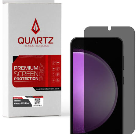 QUARTZ Privacy Tempered Glass for Galaxy S23 Plus (Single Pack)