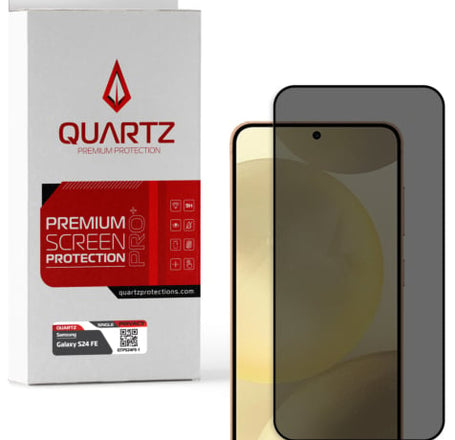 QUARTZ Privacy Tempered Glass for Galaxy S24 FE (Single Pack)