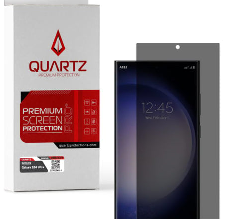 QUARTZ Privacy Tempered Glass for Galaxy S24 Ultra (Single Pack)