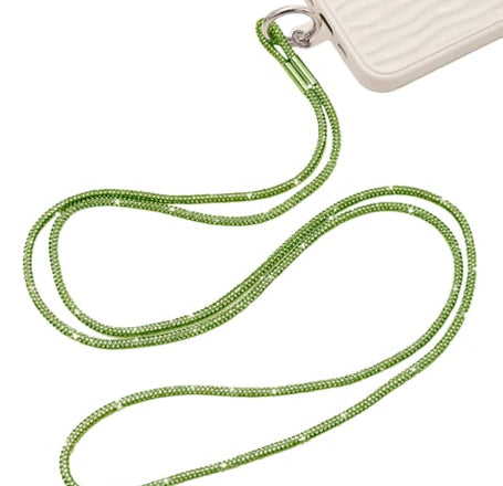 Crystal Neck Lanyard Keychain - GREEN (Only Ground Shipping)