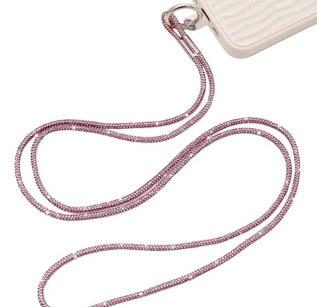 Crystal Neck Lanyard Keychain - PINK (Only Ground Shipping)