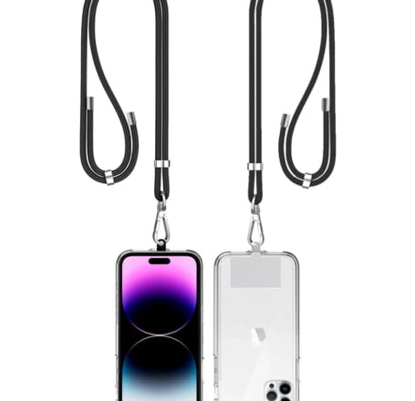 Mobile Phone Straps w/Card Holder - BLACK (Only Ground Shipping)