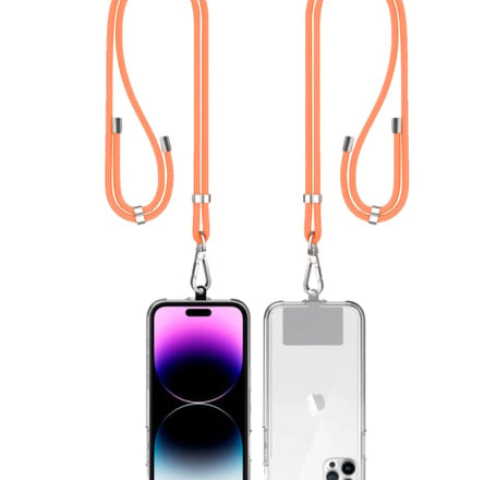 Mobile Phone Straps w/Card Holder - ORANGE (Only Ground Shipping)