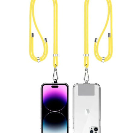 Mobile Phone Straps w/Card Holder - YELLOW (Only Ground Shipping)