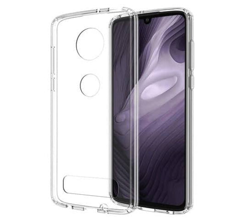 Motorola Z4 Play Hybrid Case with Air Cushion Technology -CLEAR (Only Ground Shipping)