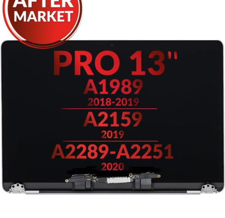 LCD Assembly (SILVER) (NO LOGO) (Aftermarket) for MacBook Pro 13 (A1989 / Late 2018 / Early 2019) (A2159 / Mid 2019) (A2289 / Mid 2020)