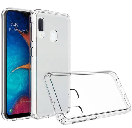 Galaxy A20E Hybrid Case with Air Cushion Technology - CLEAR