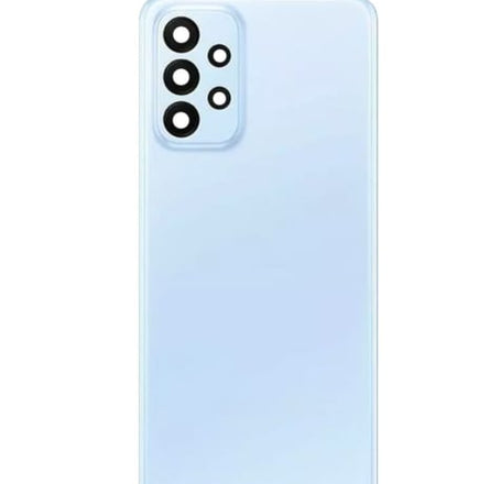 Back Glass with Camera Lens and Adhesive for Galaxy A23 5G (A236 / 2022) (NO LOGO) (BLUE)