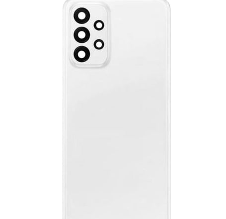 Back Glass with Camera Lens and Adhesive for Galaxy A23 5G (A236 / 2022) (NO LOGO) (WHITE)