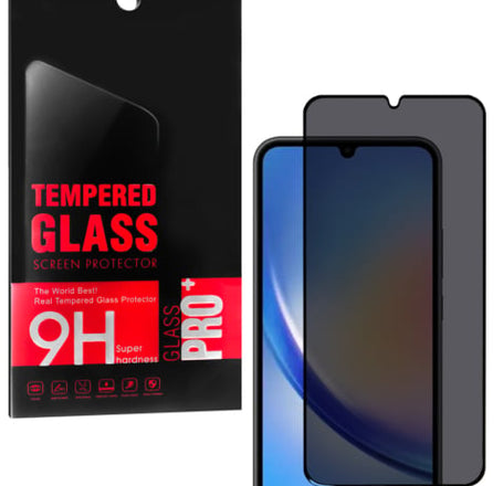 Privacy Tempered Glass for Galaxy A34 (A346 / 2023) (2.5D / 1 Piece)