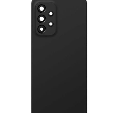 Back Glass with Camera Lens and Adhesive for Galaxy A53 5G (A536 / 2022) (NO LOGO) (BLACK)