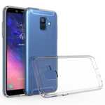 Galaxy A6 A600 Hybrid Case with Air Cushion Technology - CLEAR (Only Ground Shipping)