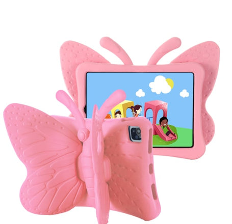 Butterfly Shockproof Kids Case - PINK for iPad Air 11 2024 / 10.9 2022 / Air 4 / Air 5 / Pro 11 (All Models) (Only Ground Shipping)