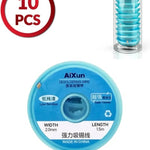 AiXun 2m Efficient Tin Removal Soldering Wick for PCB Welding Repair (10Pcs)