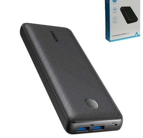 Anker Powercore Select w/ 2 USB-A Ports (BLACK) (10000mAh) (Only Ground Shipping)