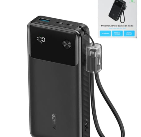 Anker Powercore 30W PowerBank W/ USB-C Cable (20000mAh) (BLACK) (Only Ground Shipping)