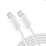 Anker 322 USB C-C Braided Charging Cable (WHITE) (3ft)