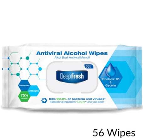 Antiviral u Alcohol Large Wipes (56 Wipes) (ONLY GROUND SHIPPING)