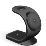 Brookstone 3 in 1 Curved Wireless Charging Station - BLACK