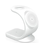 Brookstone 3 in 1 Curved Wireless Charging Station - WHITE