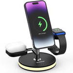 Brookstone 3 in 1 Wireless Charger - BLACK