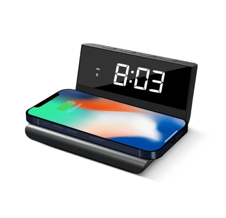 Brookstone Alarm Clock Wireless Charging (BLACK)