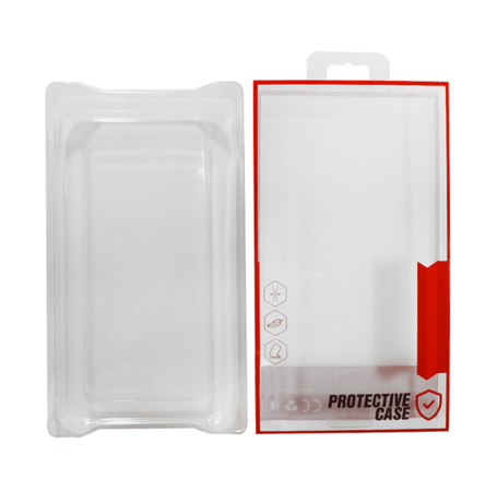 Clear Protective Packaging  Box (Large Size/Pack of 50pcs)(RED) (Only Ground Shipping)