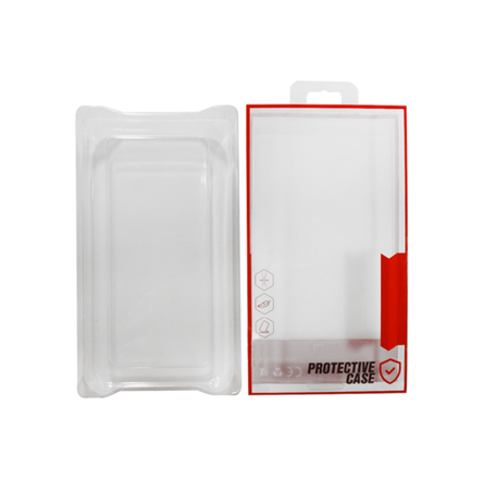 Clear Protective Packaging  Box (Small Size/Pack of 50pcs)(RED) (Only Ground Shipping)