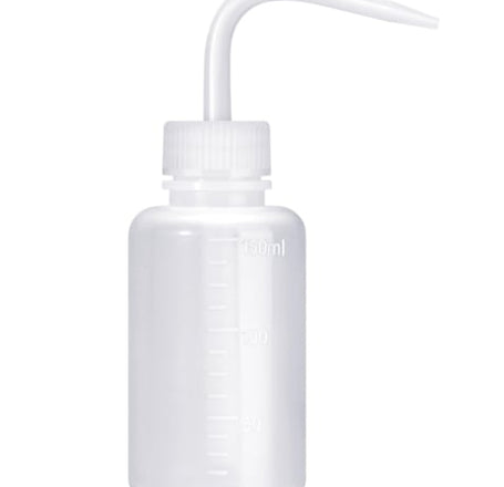 Curved Plastic Squeeze Diffuser Wash Clean Bottle (150ml)