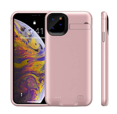 Portable Protective Charging Case w/kickstand 5200mAh for iPhone 11 Pro Max (ROSE GOLD) (Only Ground Shipping)