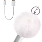 Bytech 2200mAh Pom Pom Power Bank - SILVER (Only Ground Shipping)