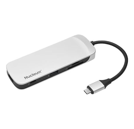 Nucleum 7 in 1 USB-C Hub Docking Station - WHITE