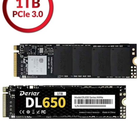 Derlar M.2 NVME PCIe 3.0 2280 1TB SSD Solid State Drive