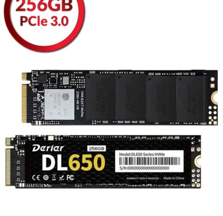 Derlar M.2 NVME PCIe 3.0 2280 256GB SSD Solid State Drive