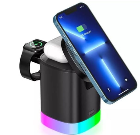 3 in 1 Wireless Charging Dock - BLACK