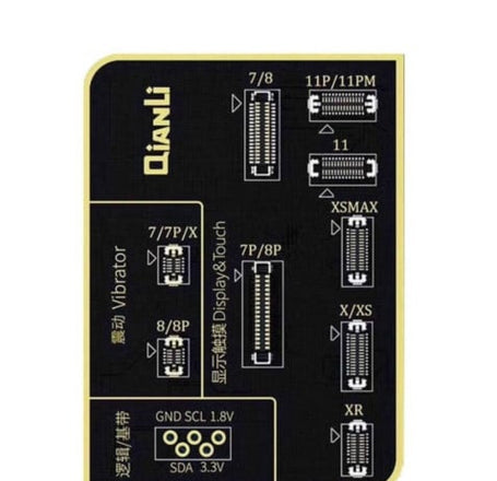 QianLi Light Sensor & Vibrators Chips Connector Board (2nd Gen) for iPhone 7 to 11 PM