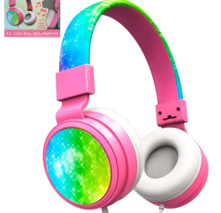 Gabba Goods Kids SafeSounds Tunes Ear Headphones- STAR TIE DYE