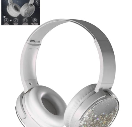 Glitter Bluetooth Headphones - WHITE (Only Ground Shipping)