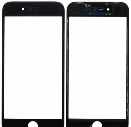 3in1 (Front Glass + Frame + OCA) (Premium) (2 Pack) (BLACK) for iPhone 8 (G+ Oca Pro)